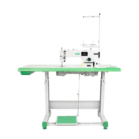 Stebnówka jednoigłowa Zoje A6000, stół Zoje, materiały lekkie i średnie
