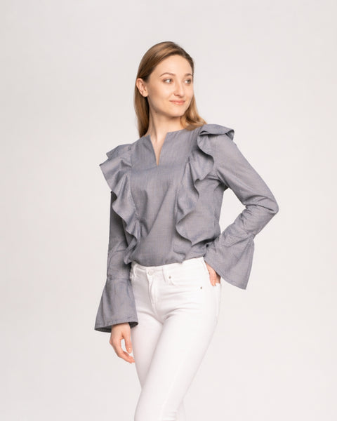 Wykrój bluzka FLEUR XS-XXXL do druku