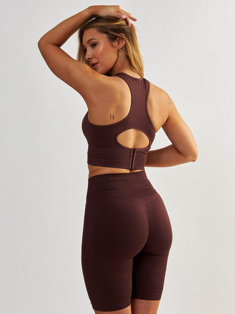 Regulowany Stanik Sportowy - Body Boost Mleczna Czekolada