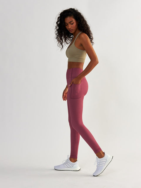 Kompresyjne Legginsy z Kieszeniami - Lift Me Up Rose
