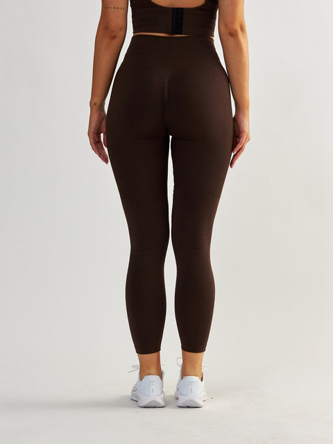 Legginsy Modelujące - Body Boost Ciemna Czekolada