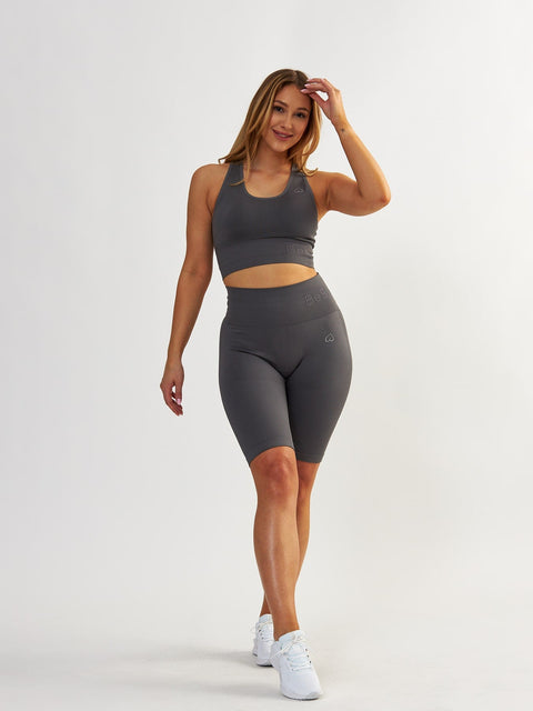 Szary Regulowany Stanik Sportowy - Body Boost