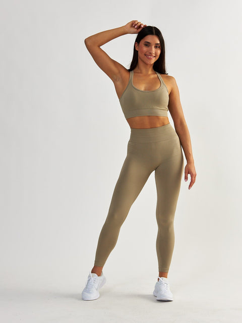 Stanik Sportowy - Gym Queen Taupe