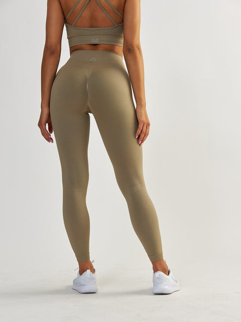 Legginsy Modelujące - Gym Queen Taupe