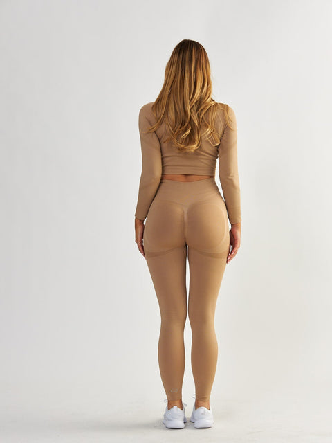 Legginsy Modelujące - Power Up! Caffè latte