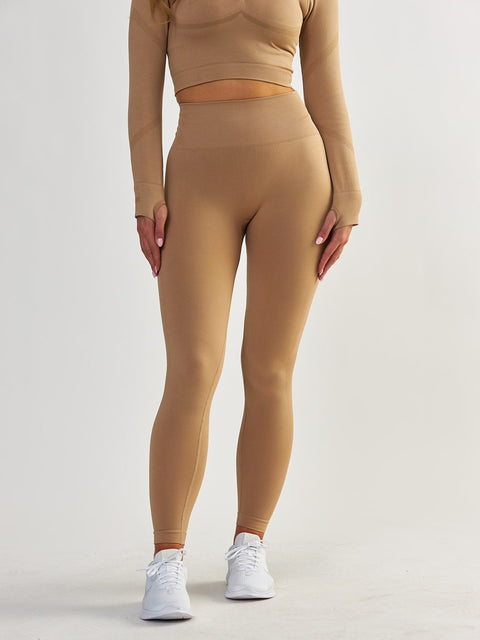 Legginsy Modelujące - Power Up! Caffè latte