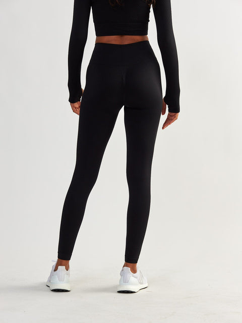 Czarne Legginsy Bezszwowe - Femme Force