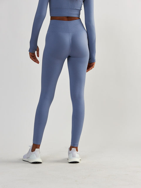 Niebieskie Legginsy Bezszwowe - Femme Force