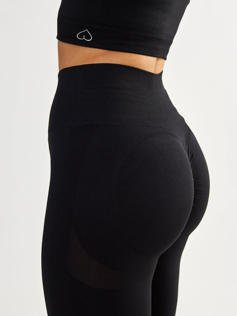 Czarne Legginsy Modelujące - Power Up!