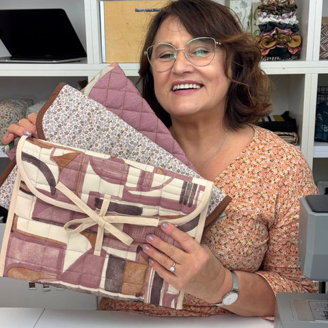 Kurs online szycia pikowanego etui na laptopa