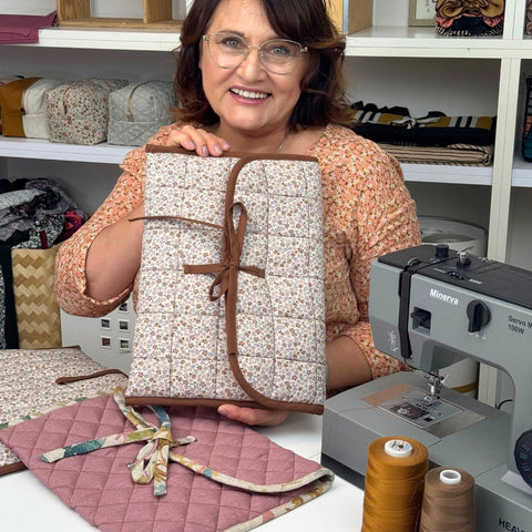 Kurs online szycia pikowanego etui na laptopa