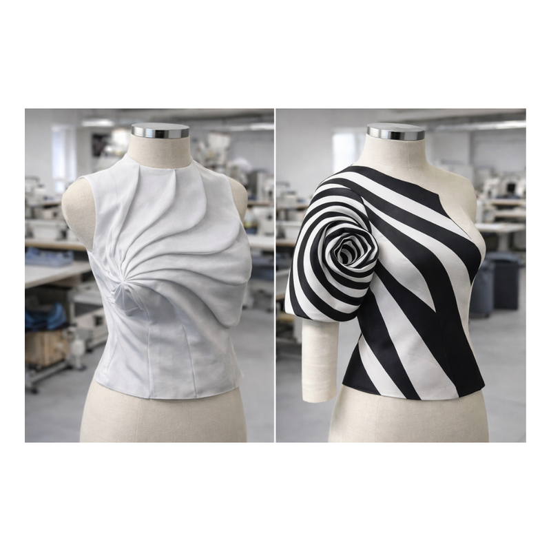 Konstrukcja i modelowanie przestrzenne z Shingo Sato: TR Sleeve Transformation, TR Vortex Technique