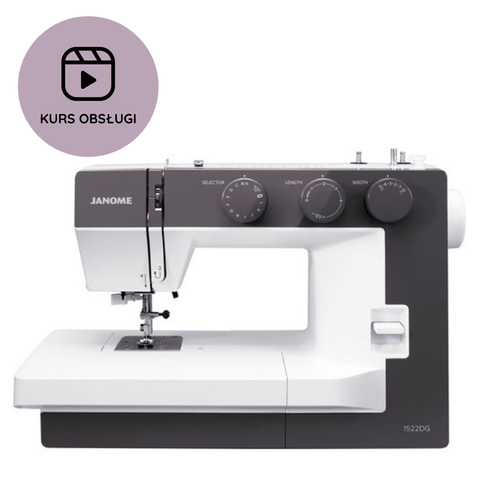 Maszyna do szycia Janome 1522 DG w kolorze ciemnoszarym + KURS obsługi