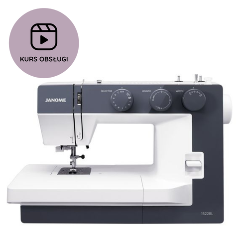 Maszyna do szycia Janome 1522 BL w kolorze granatowym + KURS obsługi