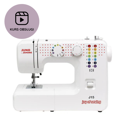 Maszyna do szycia Janome Juno J15 + KURS obsługi + GRATISY
