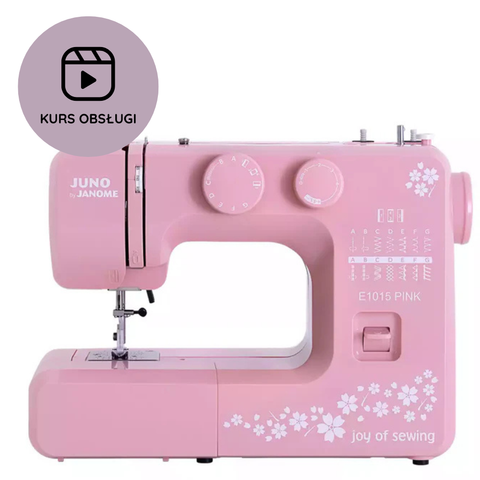 Maszyna do szycia Janome Juno E1015 PINK + KURS obsługi