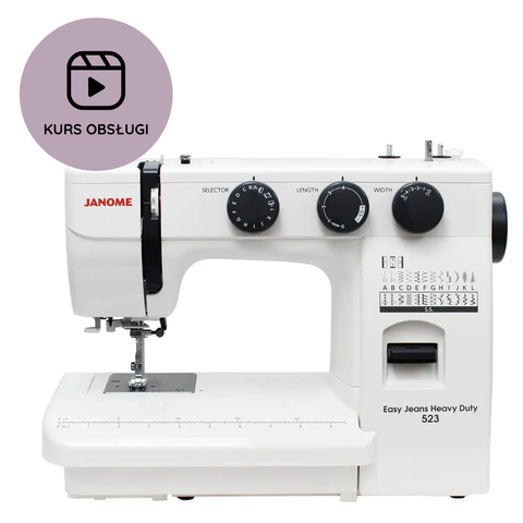 Maszyna do szycia Janome 523S Easy Jeans Heavy Duty + KURS obsługi