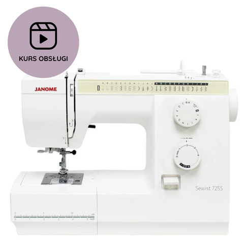 Maszyna do szycia Janome 725s + KURS obsługi
