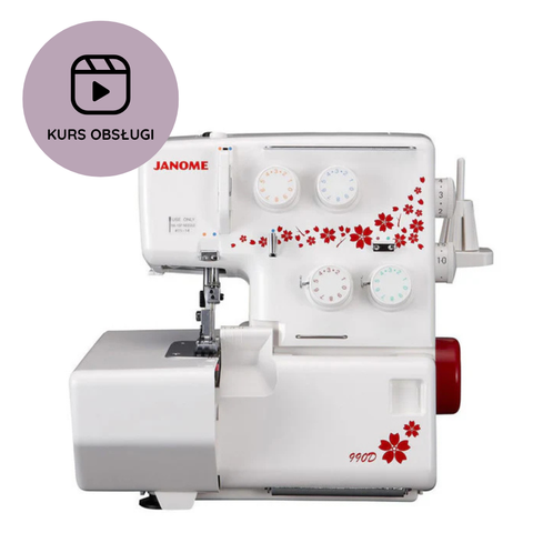 Overlock Janome 990D + KURS obsługi