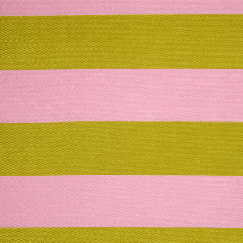 Tkanina dekoracyjna pasy jasny róż i limonkowy