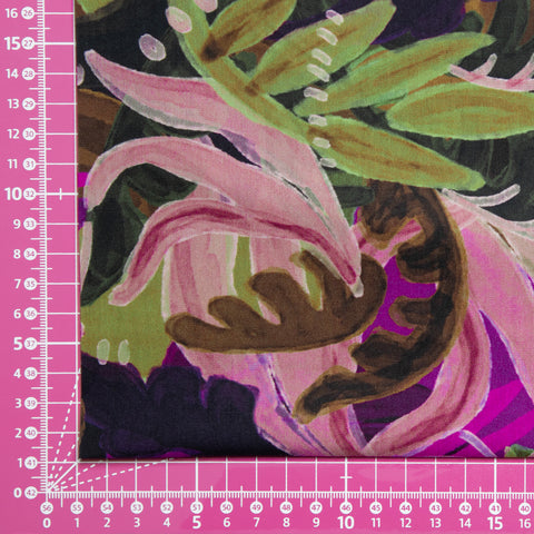 Bawełna z wiskozą fioletowe liście