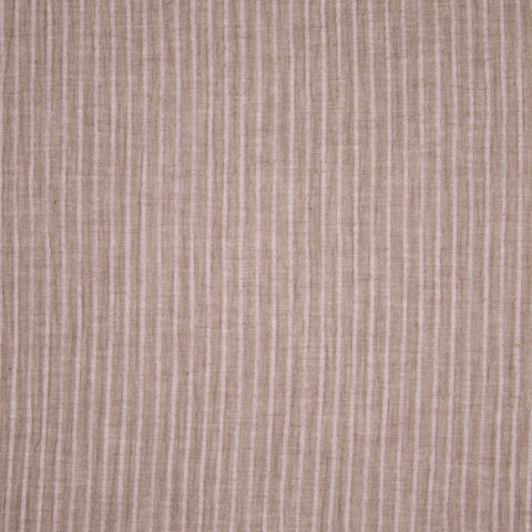 Muślin bawełniany jasne paski na beżowym