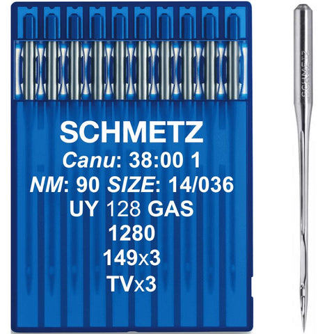 Igły Schmetz 10 szt UY 128 GAS NM-90