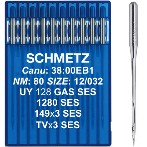 Igły Schmetz 10 szt UY 128 GAS SES NM-80