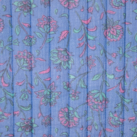 Tkanina pikowana dwustronna jasnoniebieski i turkus