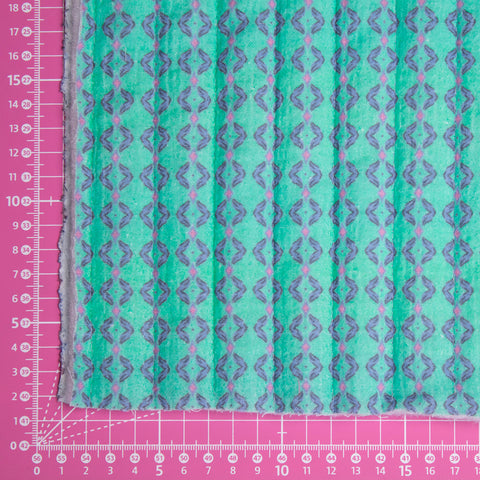 Tkanina pikowana dwustronna jasnoniebieski i turkus