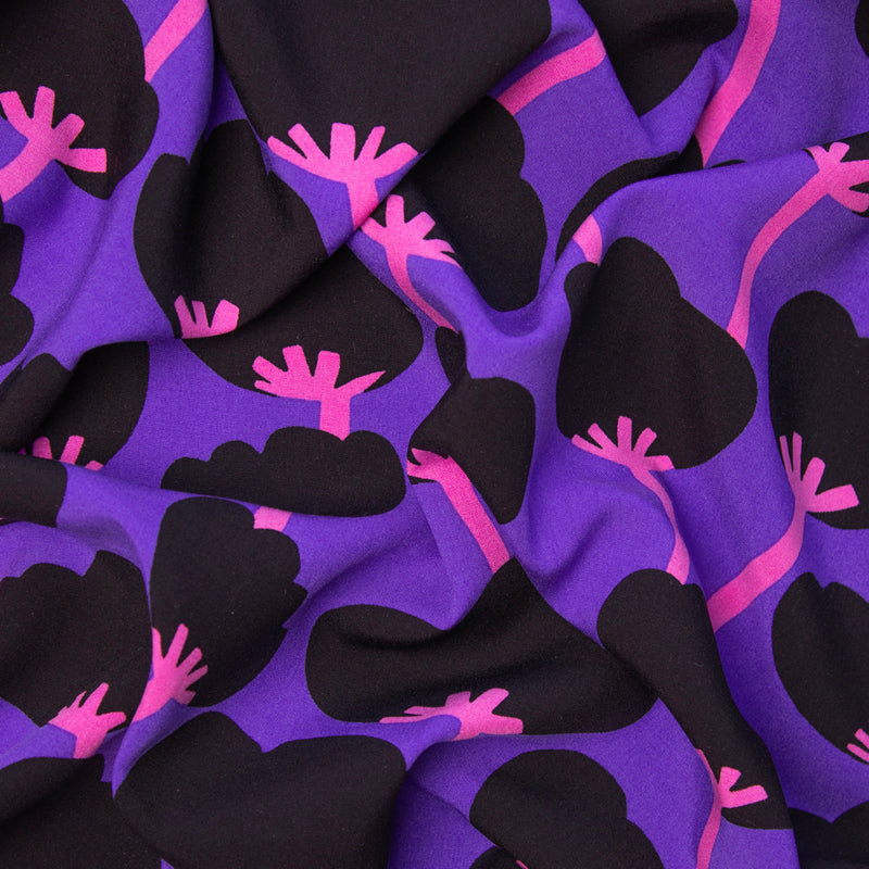 Wiskoza ecovero maki na fiolecie