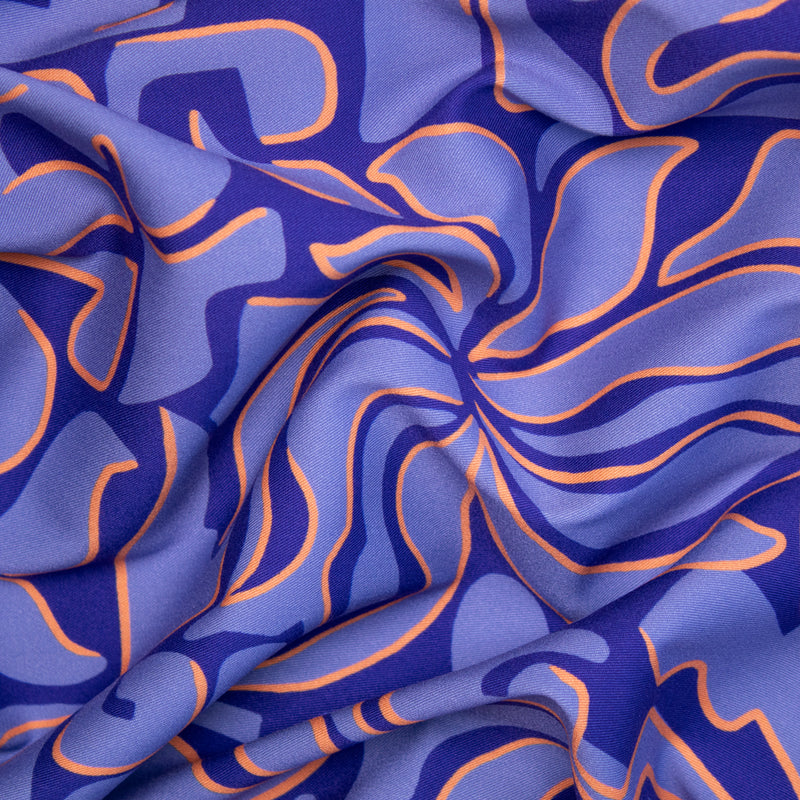 Wiskoza elastyczna abstracja niebieska