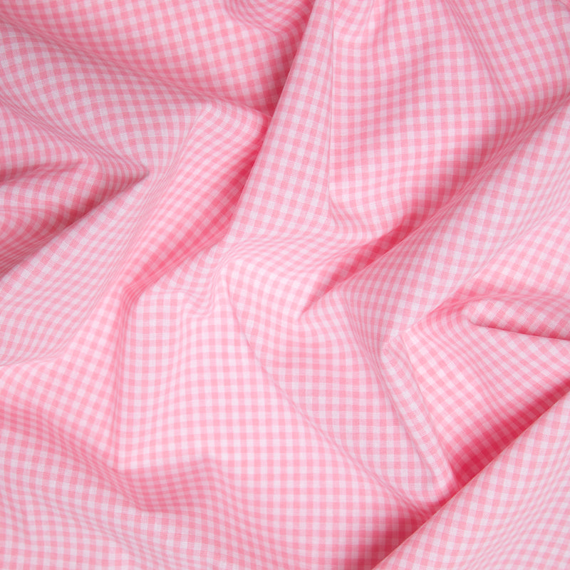 Popelina drobna kratka różowy