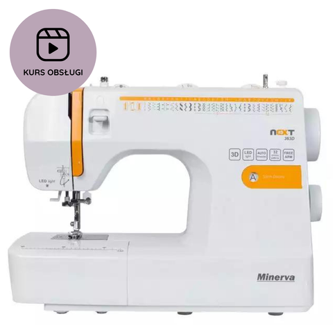 Maszyna do szycia Minerva Next 363D II + KURS obsługi