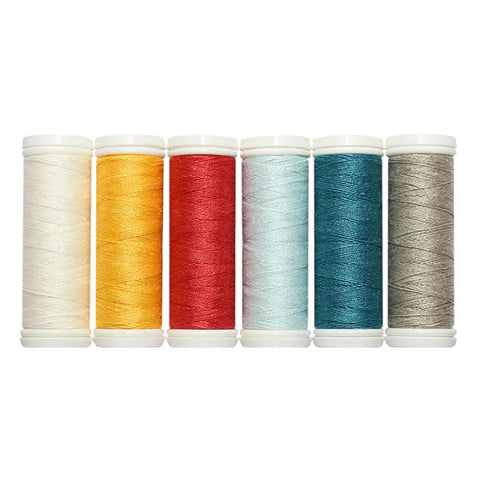 Zestaw nici lnianych Ariadna Leno 40 NIEBO 6szt x 70mb