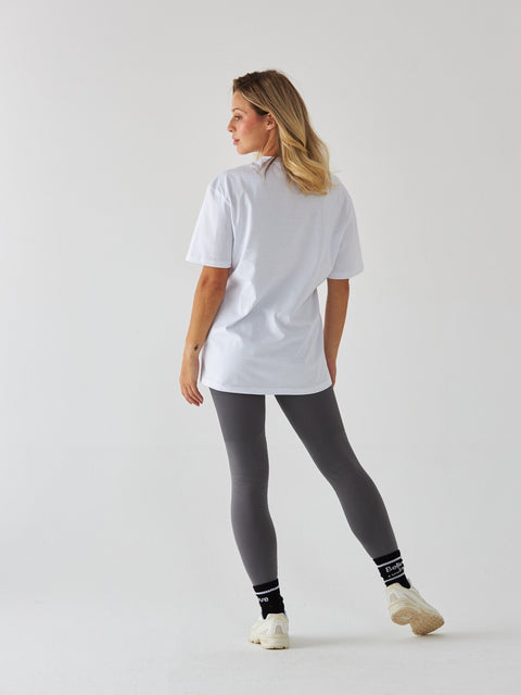 Biały T-shirt Damski - Body Under Construction