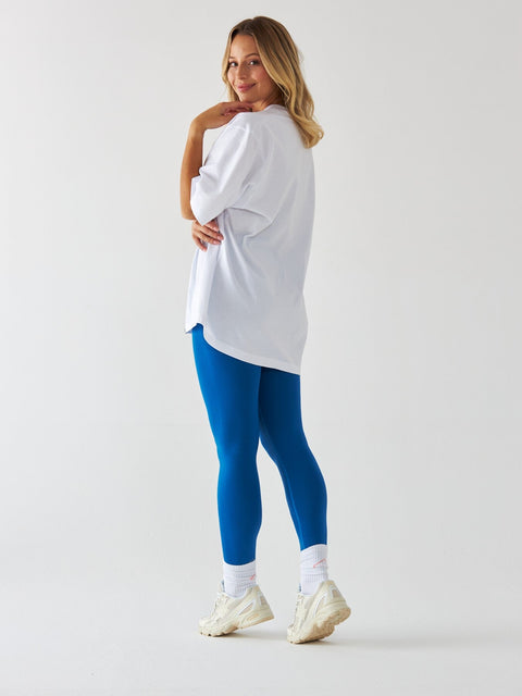 T-shirt in my pilates era - Niebieski