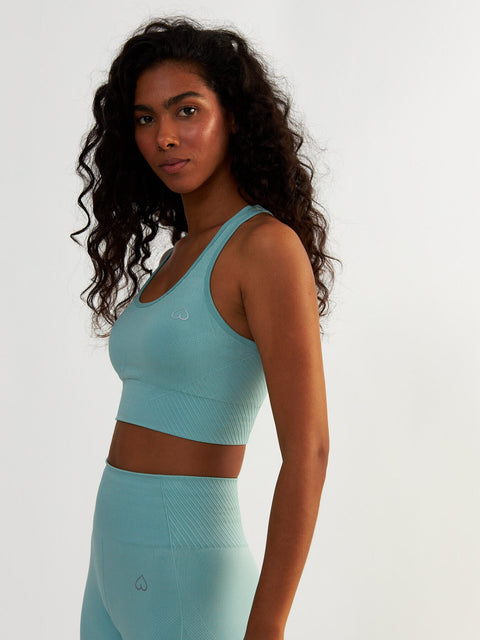 Stanik Sportowy z Wysokim Wsparciem - Femme Force Marine
