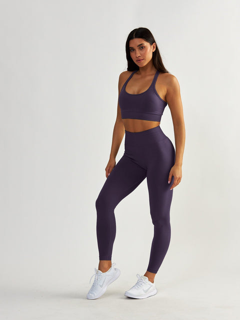 Fioletowy Stanik Sportowy - Gym Queen