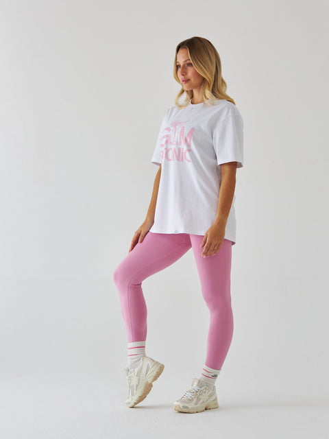 Biały T-shirt Damski - Gym & Tonic