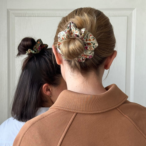 Kurs online szycia ozdób do włosów - gumka scrunchie i spinka