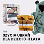 Kurs online szycia ubrań dla dzieci 0-3 lata (wzrost 68-98)
