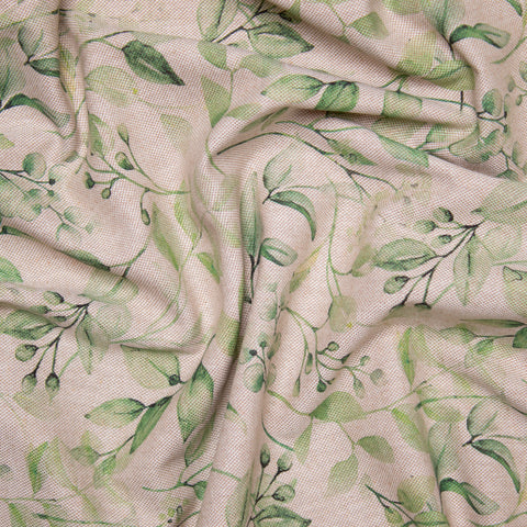 Tkanina dekoracyjna liście eukaliptusa