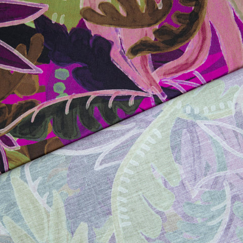 Bawełna z wiskozą fioletowe liście