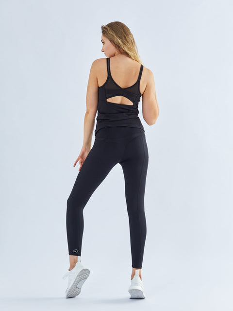 Czarne Legginsy z Kieszeniami - Velvety