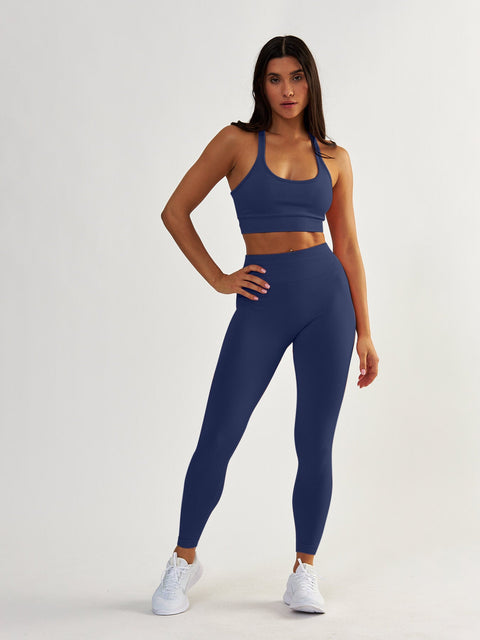 Granatowy Stanik Sportowy - Gym Queen