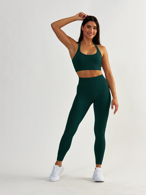 Zielony Stanik Sportowy - Gym Queen