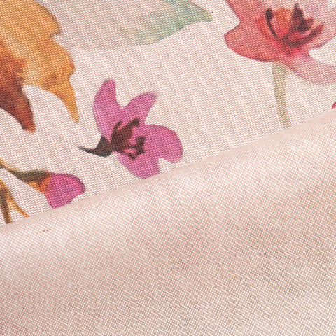 Tkanina dekoracyjna różowe kwiaty