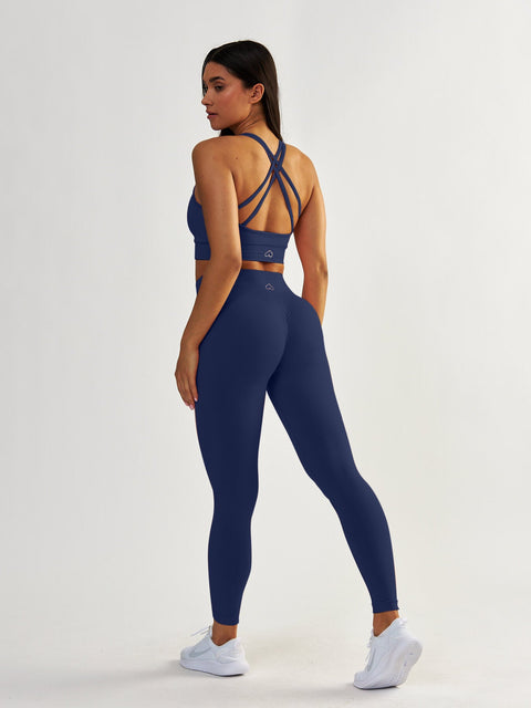 Granatowy Stanik Sportowy - Gym Queen