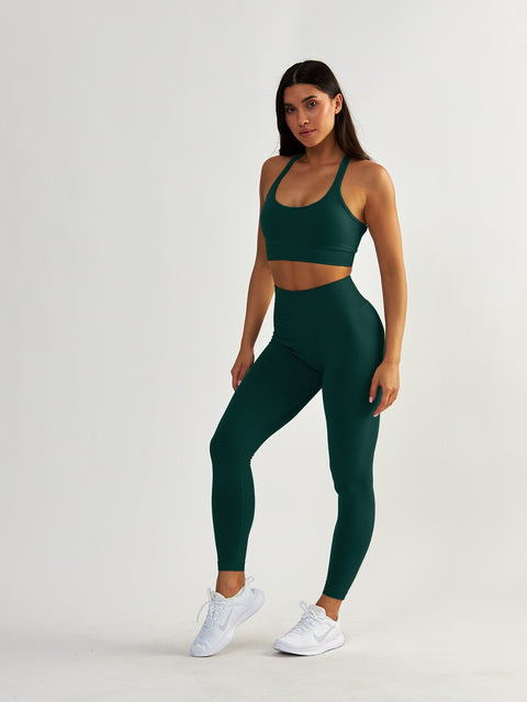 Zielony Stanik Sportowy - Gym Queen